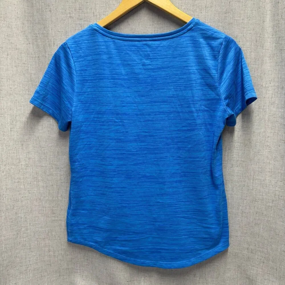 Nike Dri-Fit‎ Short Sleeve T-Shirt Bright Heather Blue Women's Size Small